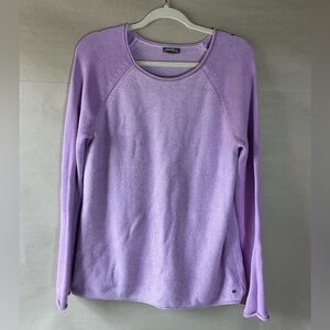 Eddie Bauer Lavender Knit Top. Size L.
